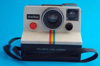Vintage One Step Polaroid Land Camera With Strap