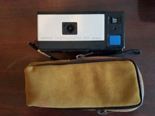 Vintage Kodak Pocket Instamatic 40 Camera With Carrying Case,  Made In Usa