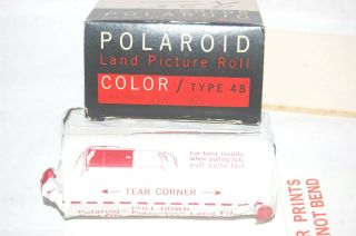 Nos Polaroid Type 48 Land Camera Color Film Asa 75 Expired