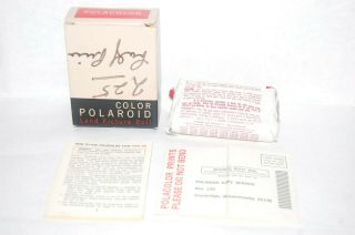 NOS Polaroid Type 48 Land Camera Color Film ASA 75 expired 3