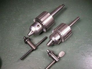 Old Vintage Machining Tools Machinist Drill Chucks Pair Top Quality.