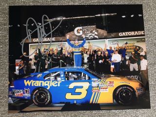 Dale Earnhardt Jr Signed Wrangler Daytona Victory Celebration 8x10 Photo