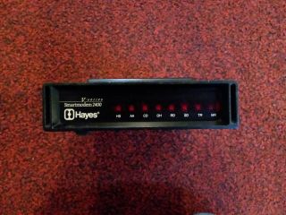 Vintage Hayes Smartmodem 2400 W/o Power Cord & Data Cable.