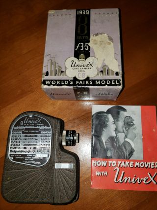 1939 Univex Cine Camera Model C - 8 World 