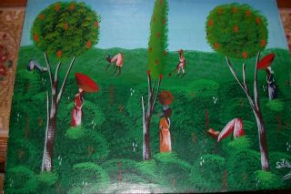 Vintage Haitian painting by Haitian artist SdNoN 3
