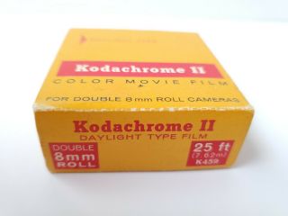 Kodak Kodachrome Ii Color Movie Film For Double 8mm Cameras.  Exp Dec/1968