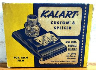 Vintage Kalart Custom 8mm Film Splicer W/inner Box Cover Instructions Outer Box
