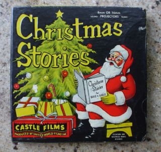 Vintage Christmas Film Movie Reel Castle Films 8 Mm 819 Woody Plays Santa Claus