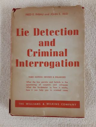 Lie Detection Criminal Interrogation Vintage Scarce Early Polygraph Criminology