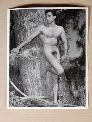 Male Nude Outdoors,  Late 1960’s Physique Photo,  Natural Pose,  4x5