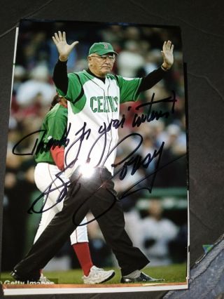 Bob Cousy Boston Celtics Nba Hof Legend Icon Signed Autograph 4x6 Photo Fenway