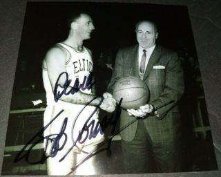 Bob Cousy Boston Celtics Nba Hof Legend Icon Signed Autographed 4x4 Photo W Red