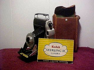 Vintage Kodak Sterling Ii London Camera With Case & Instuctions