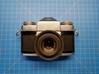 Zeiss Ikon Contaflex 35mm Film Slr Camera W/ Tessar 45mm F2.  8 Lens