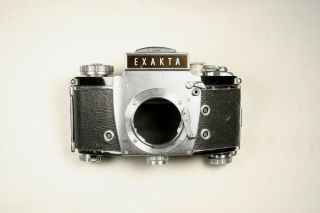 Vintage Ihagee Exakta Vx Iib 35mm Film Camera Body W/waist Level Finder - Parts