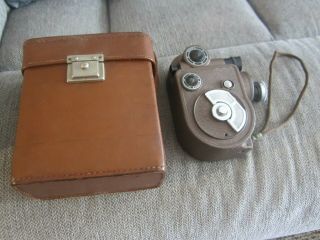 Vintage Revere Model 88 / 8 Mm Camera & Leather Case