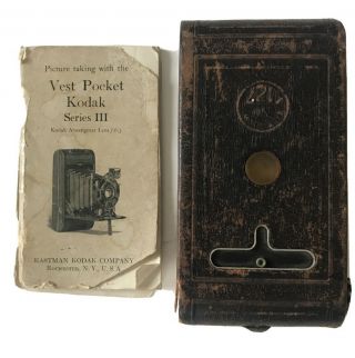 Vintage Kodak Vest Pocket Series Iii Folding Camera - Dated 1926