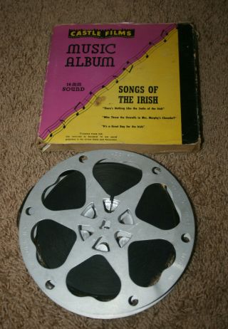 Vintage 16 Mm Film With Sound - Castle Films - Music Album - Songs Of The Irish