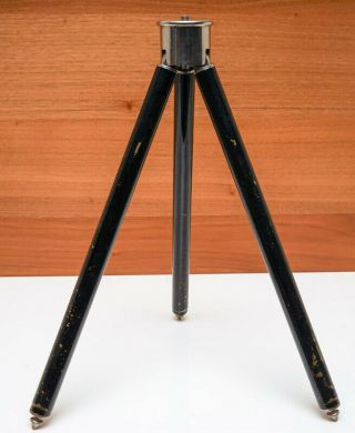 Carl Zeiss Vintage Telescopic Tripod With Leather Case Zeiss Ikon -