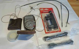 Cased Sangamo Weston Master V Exposure Meter With Invercone & Other Camera Items