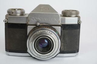 Zeiss Ikon Contaflex Camera With Carl Zeiss Tessar 45mm 1:2.  8 Lens - Needs Cla