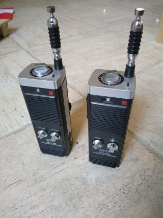 Vintage Realistic Trc - 217 Handheld Cb Radios 40 Channel Citizens Band