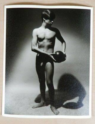 Male Nude Physique,  Vintage 1968 Gelatin Silver,  Western Photography Guild,  4x5