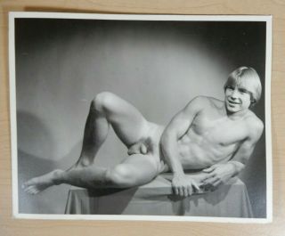 Male Nude Studio Pose,  Vintage Western Photography Guild,  4x5