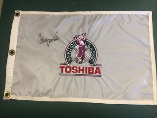 2000 Toshiba Senior Open Golf Club Pin Flag Pga Signed By Gary Mccord