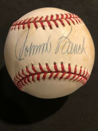 Johnny Bench Single Signed Baseball Psa/dna Certified Bill White Nl