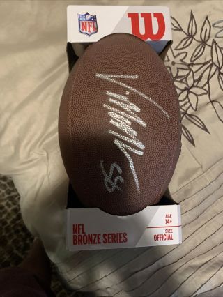 Von Miller Autographed Signed Football With Denver Broncos