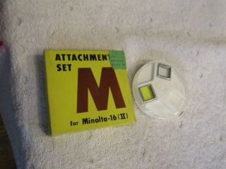 Vintage Filter Attachment Set M Vintage Minolta 16 (ii) 2 Of 3