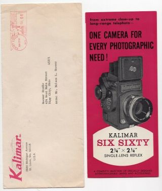 1969 Pamphlet Brochure & Envelope - Kalimar Six Sixty Camera