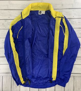 Vintage Greg LeMond Cycling Racing Zip Up Windbreaker Jacket Blue/Yellow Size L 2