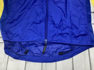 Vintage Greg LeMond Cycling Racing Zip Up Windbreaker Jacket Blue/Yellow Size L 3