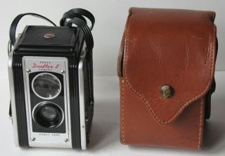 Vintage Kodak Duaflex Ii Camera Kodet Lens W/strap & Leather Field Case