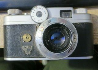 Vintage Argus C - Four Film Camera F:2.  8 50mm Lens
