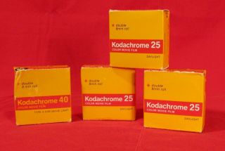 Expired Kodachrome 40,  25 8mm Roll Film
