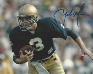 Rick Mirer - Notre Dame Fighting Irish - Signed Authentic 8x10 Photo Ncaa