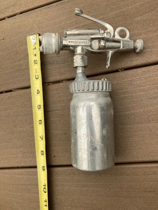Vintage Devilbiss Type Cv 60911 Paint Spray Gun And Can Usa