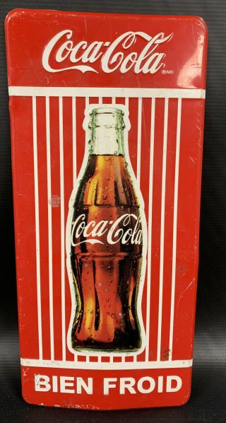 Vintage Coca Cola Advertising Tin Sign