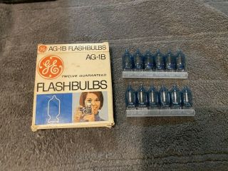 Nos Ge General Electric 12 Pack Ag - 1b Flashbulbs