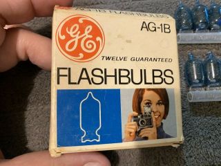 NOS GE GENERAL ELECTRIC 12 PACK AG - 1B FLASHBULBS 3