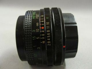Vivitar 28m F1:2.  8 Wide Angle Lens For Canon Fd - Nr