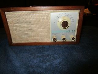 Vintage Klh Model Twenty One 21 Fm Radio W Antenna Quality Sound