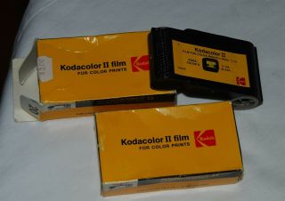 2 Vintage Kodak Kodacolor Ii C126 - 20 Color Neg Film