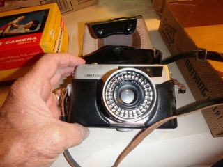 Ttt - Vintage Petri 7s 35 Mm Camera W/ Black Leather Case -