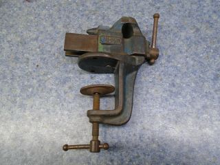 Vintage Stanley 1 - 1/2 " Clamp On Vise No 741 With Stanley Sw Heart Logo