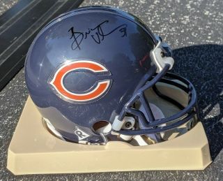 Brian Urlacher Autographed Mini Helmet Chicago Bears / Mike Green (2000 - 2005)