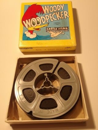 Woody Woodpecker 8mm Castle Films 519 " A Beat Beatnik " Reel To Reel Film